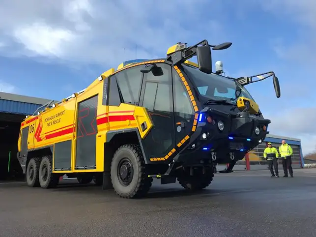 Bornholms Lufthavn har fået ny brandbil Bornholms Lufthavn